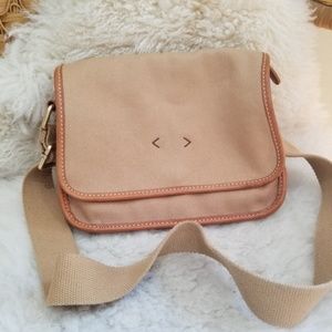 Lands End  Khaki/Beige Shoulder Bag! Price drop !